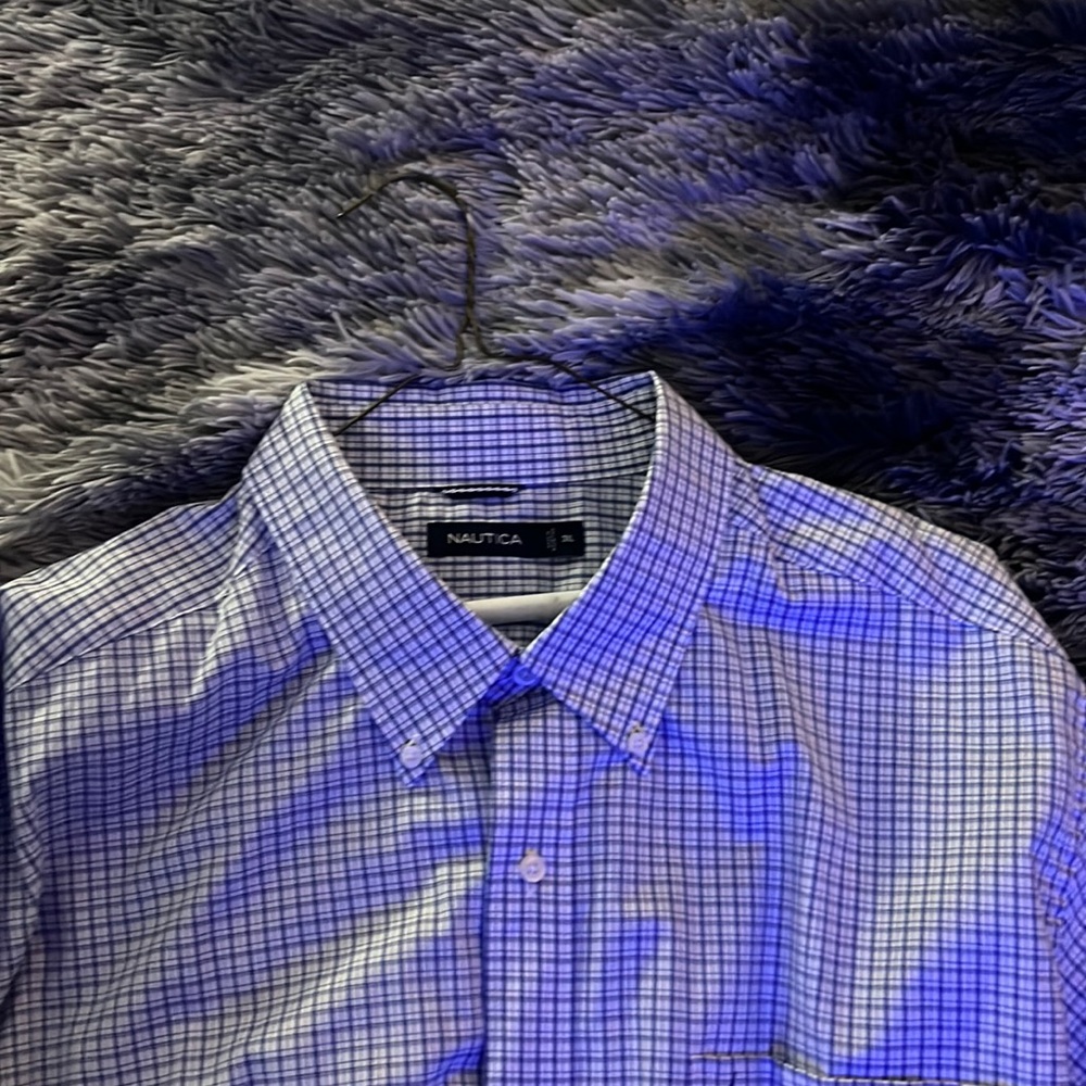 Nautical collared button down dress shirt